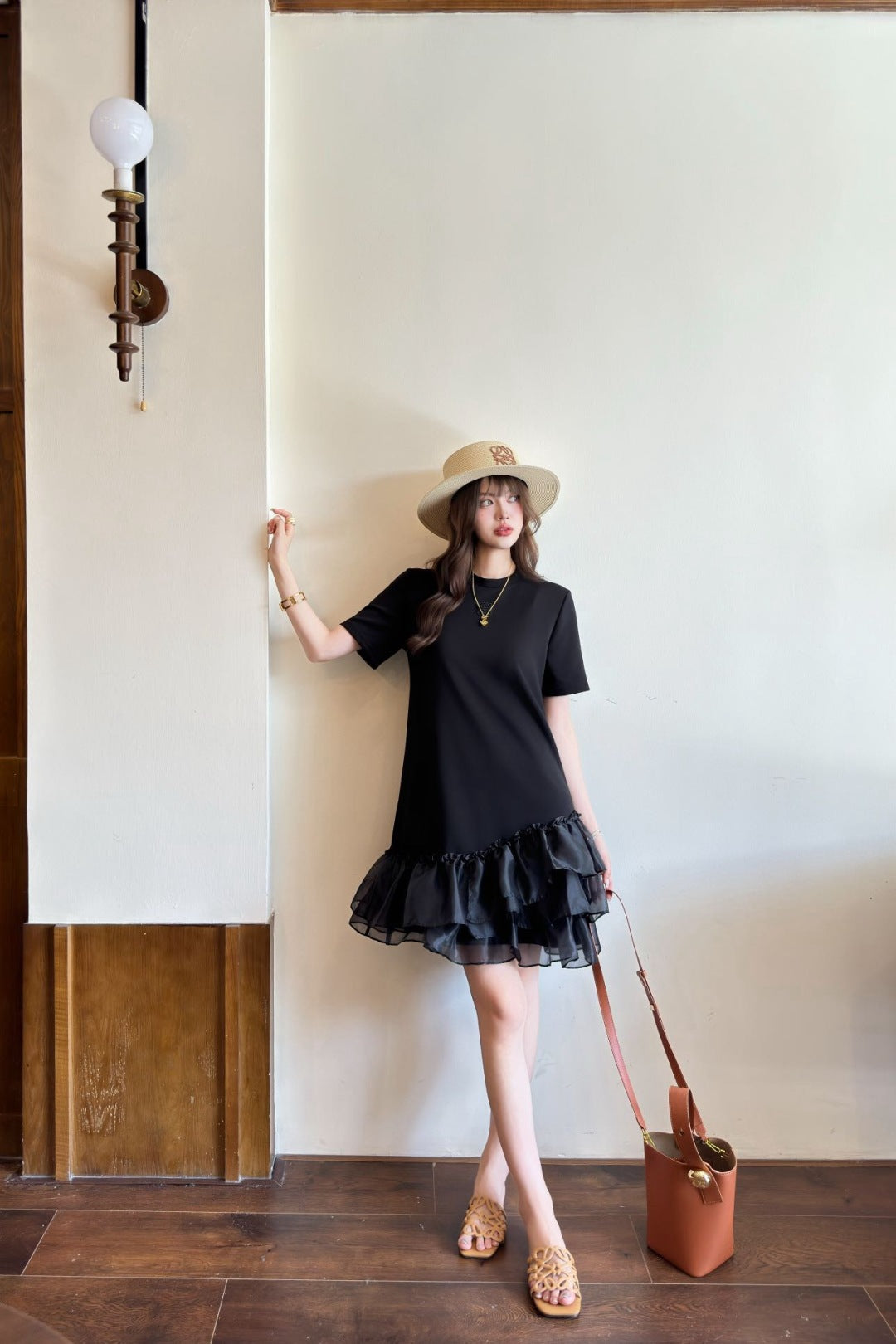 Loe 25ss ruffle dress