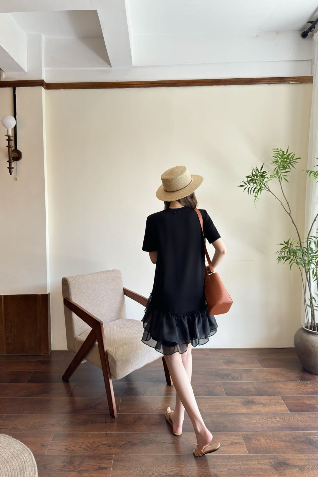 Loe 25ss ruffle dress