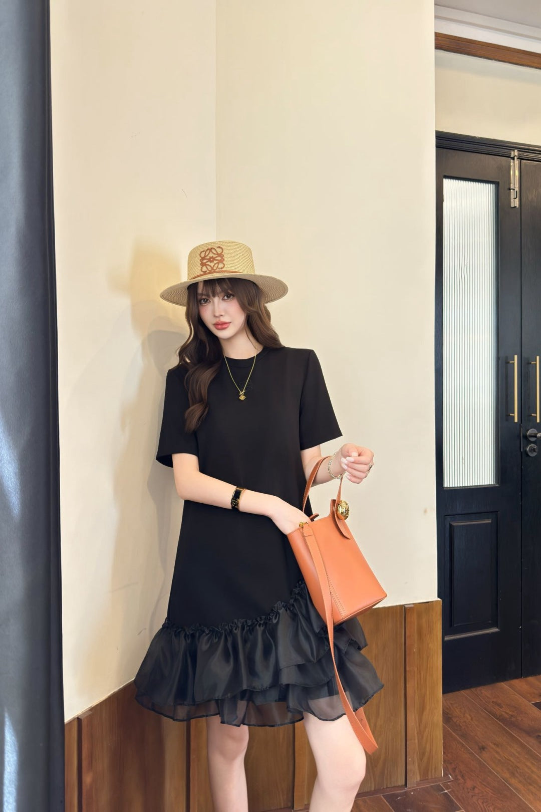 Loe 25ss ruffle dress