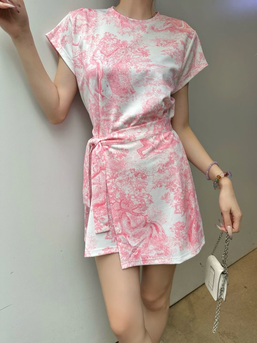 CD 25ss print dress