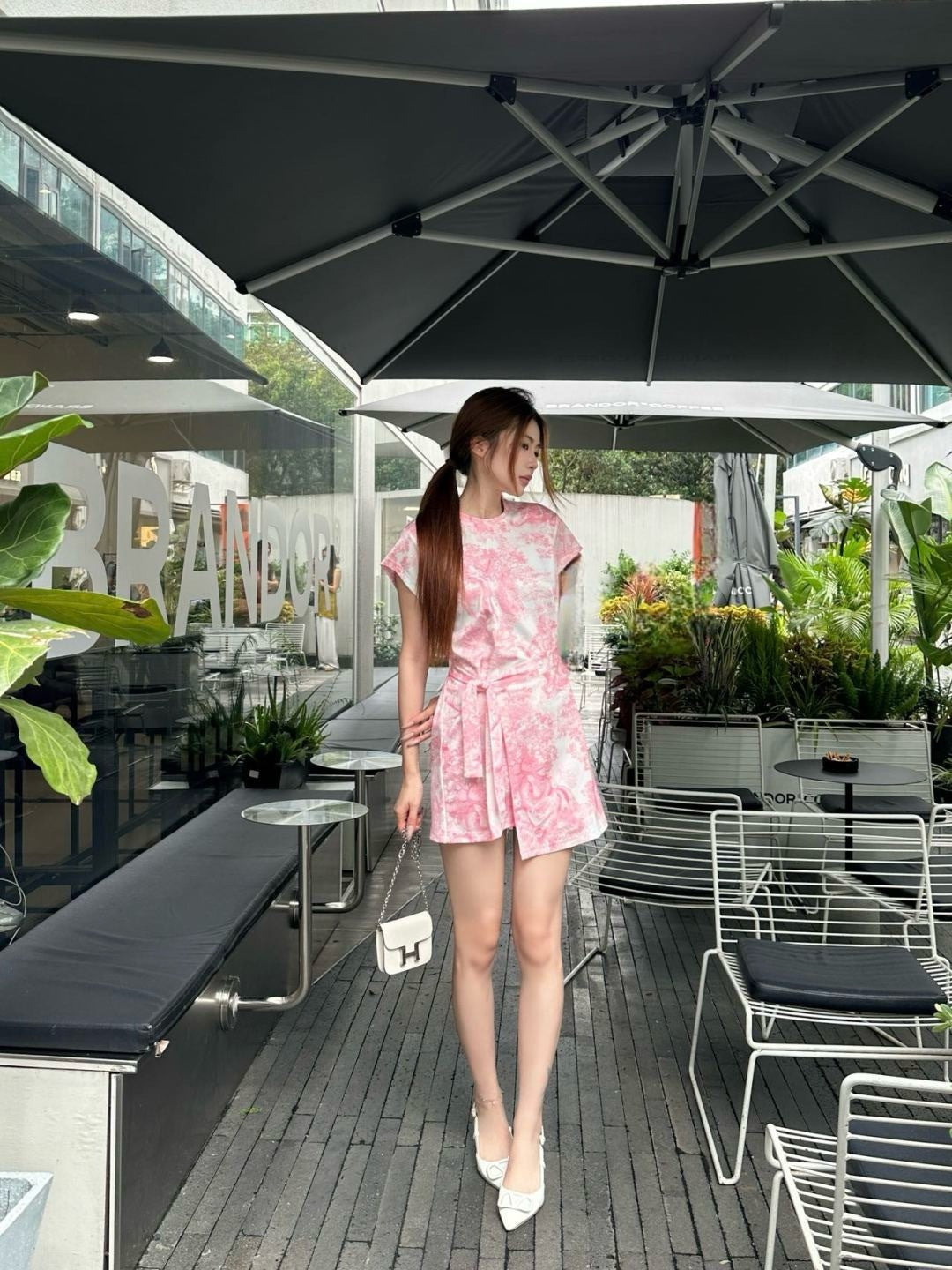 CD 25ss print dress