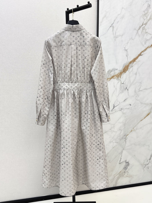 Louis 25ss print shirt dress