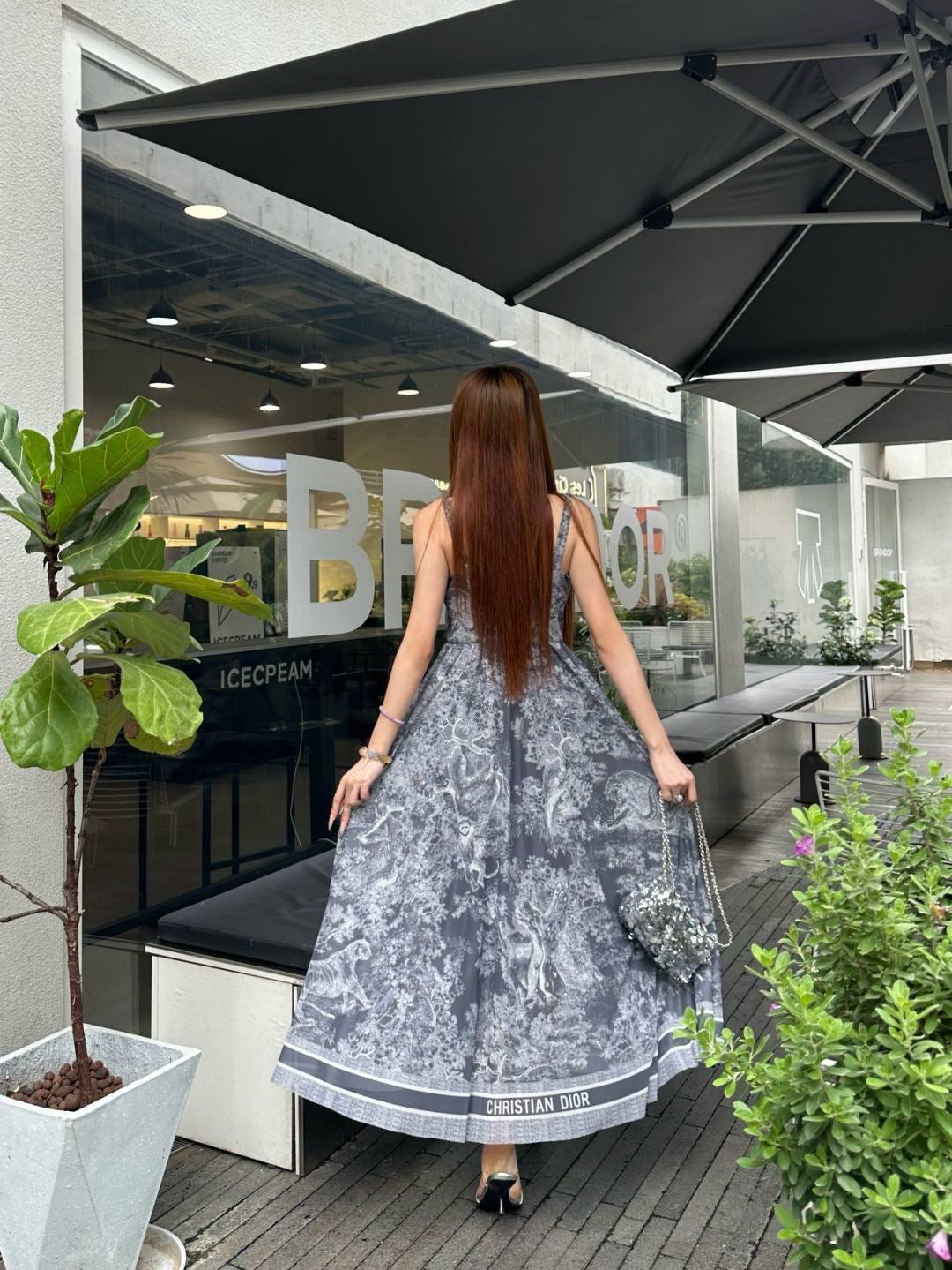 CD 25ss print dress