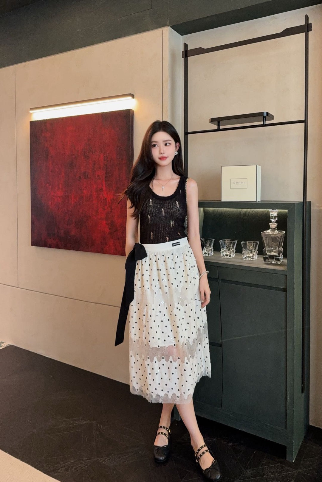 Miu 25ss lace skirt