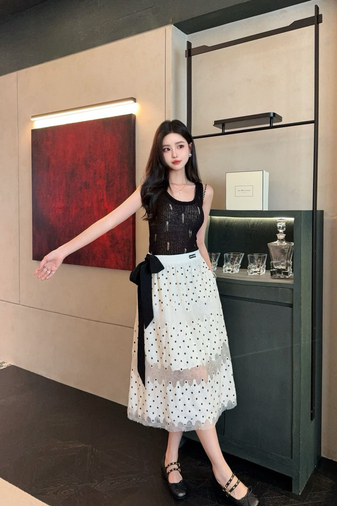 Miu 25ss lace skirt