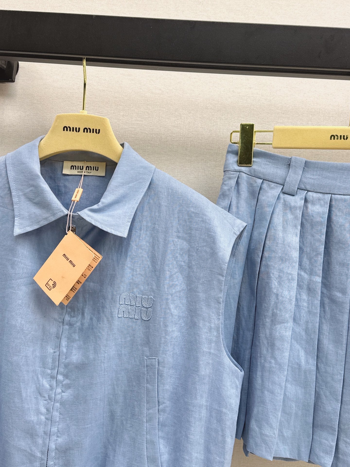 Miu 25ss linen suit