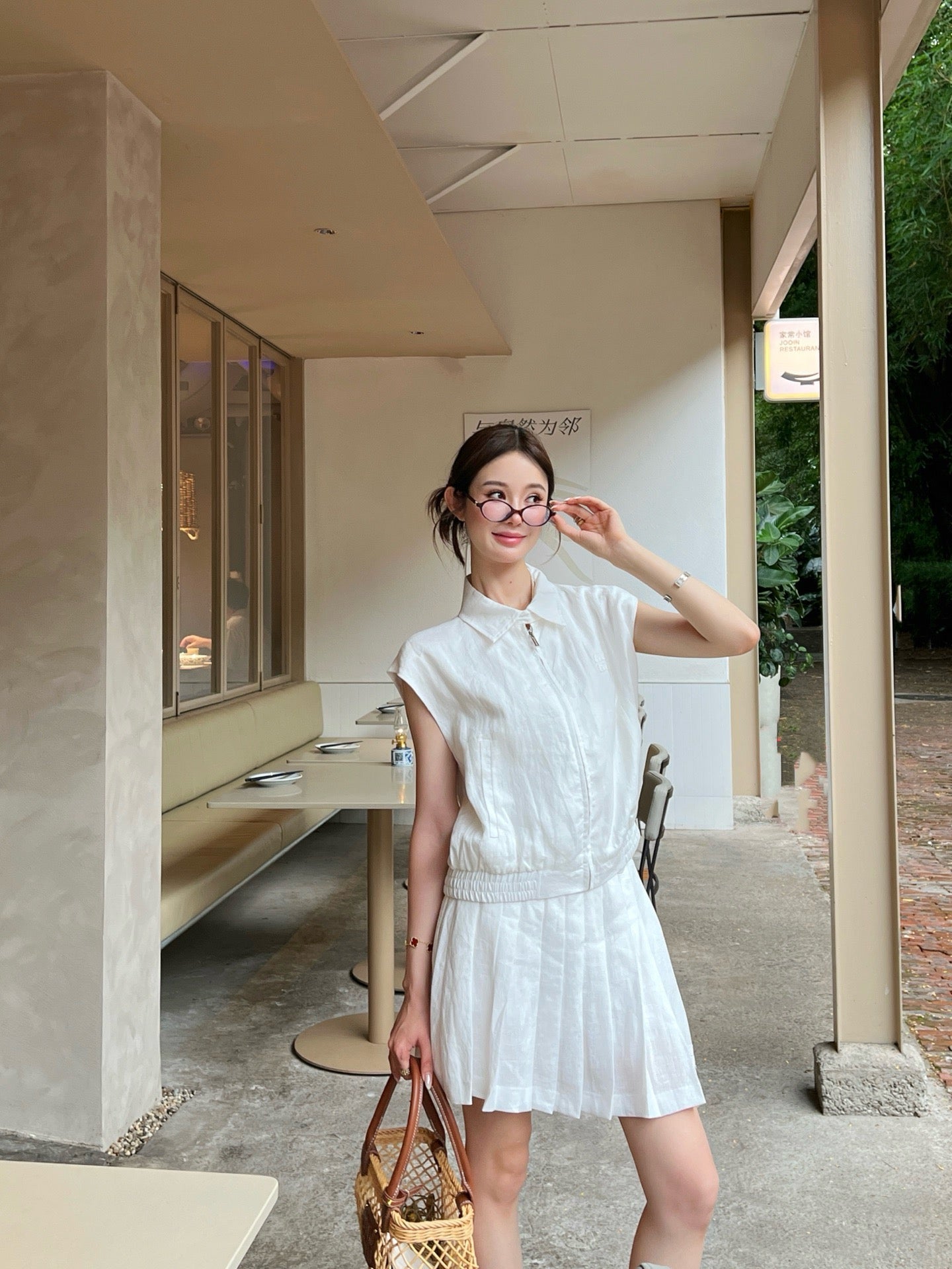 Miu 25ss linen suit