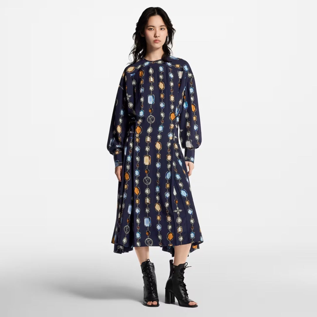 Louis 25ss print dress