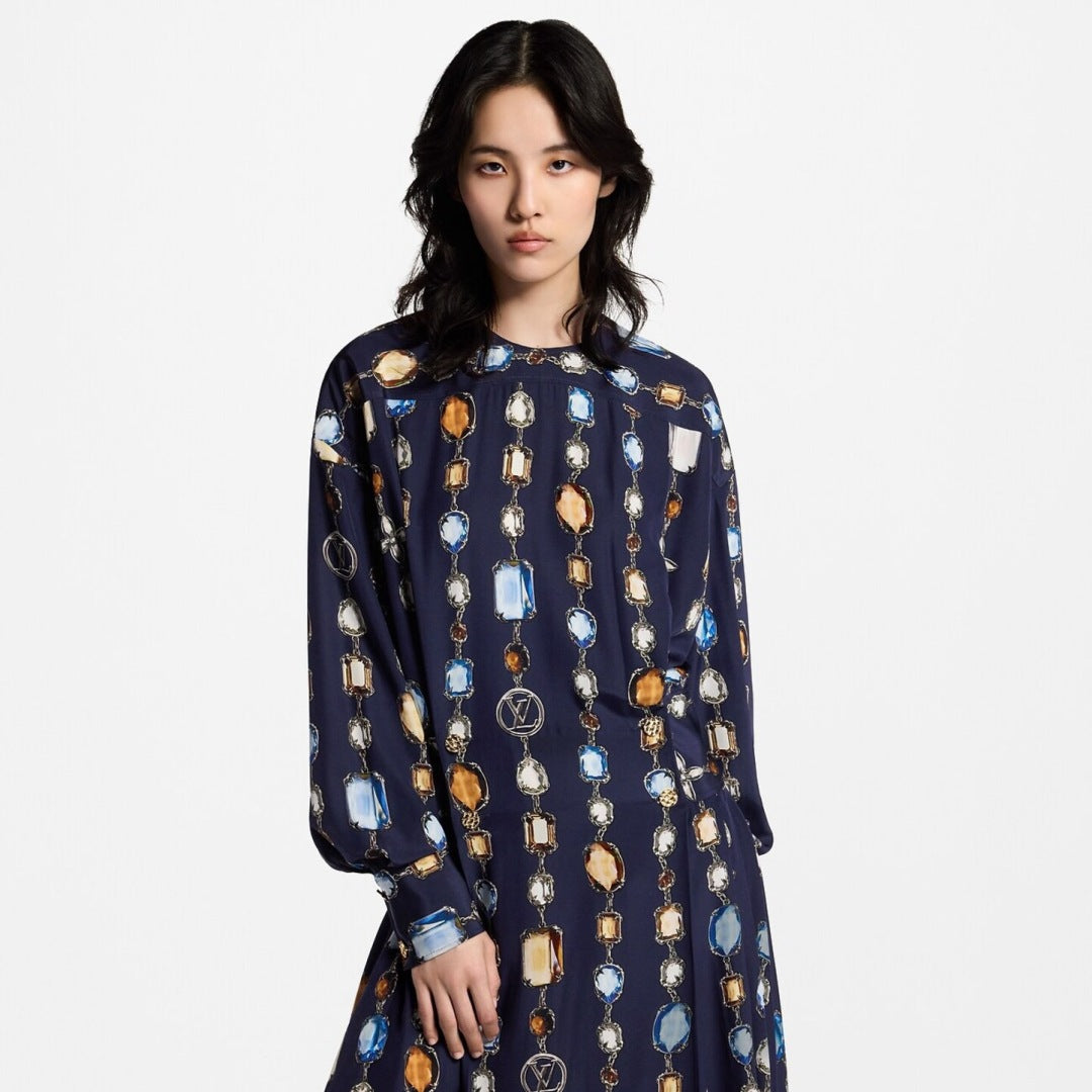 Louis 25ss print dress