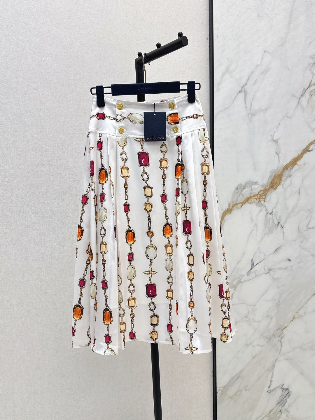 Louis 25ss print skirt