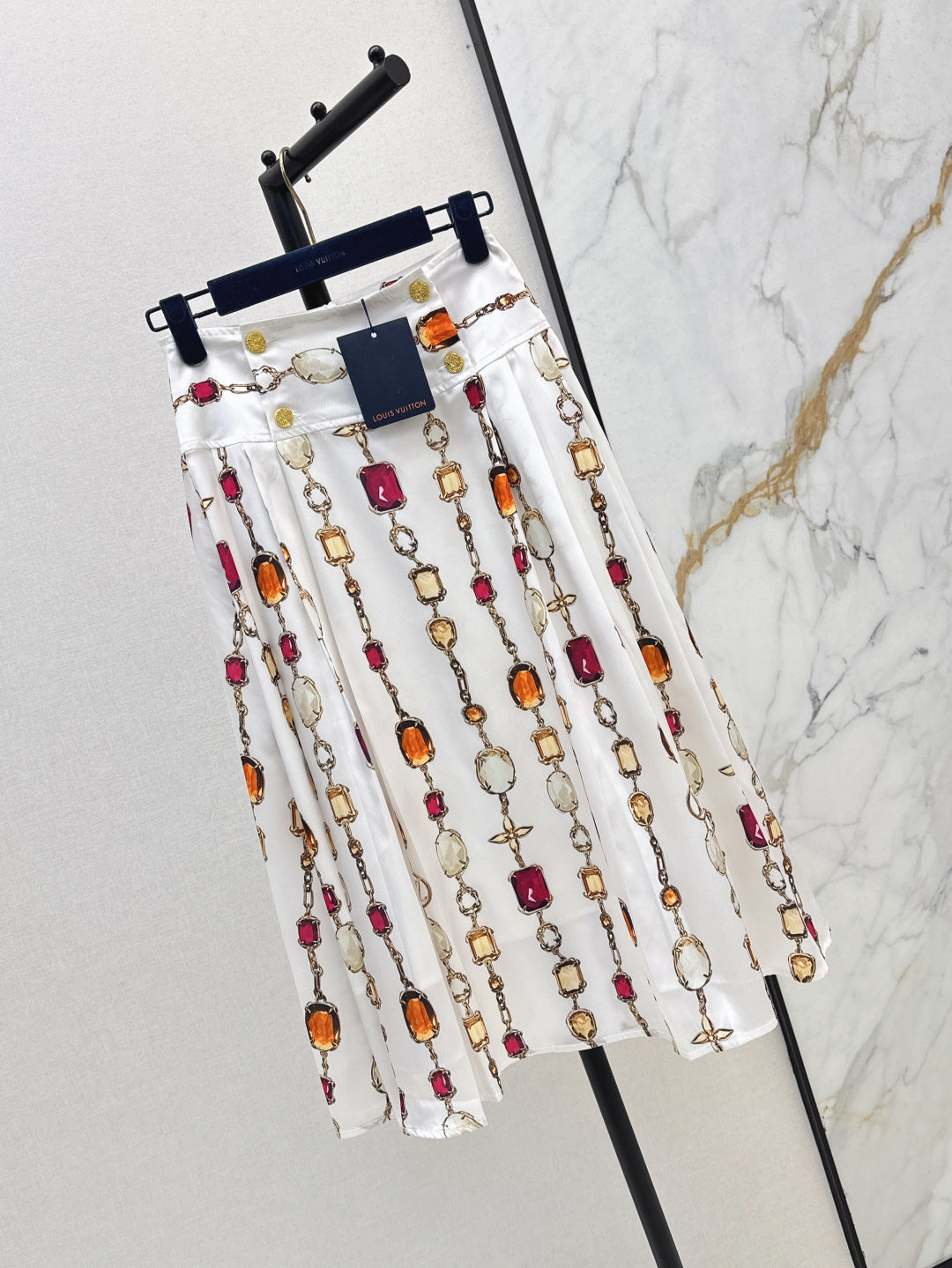 Louis 25ss print skirt