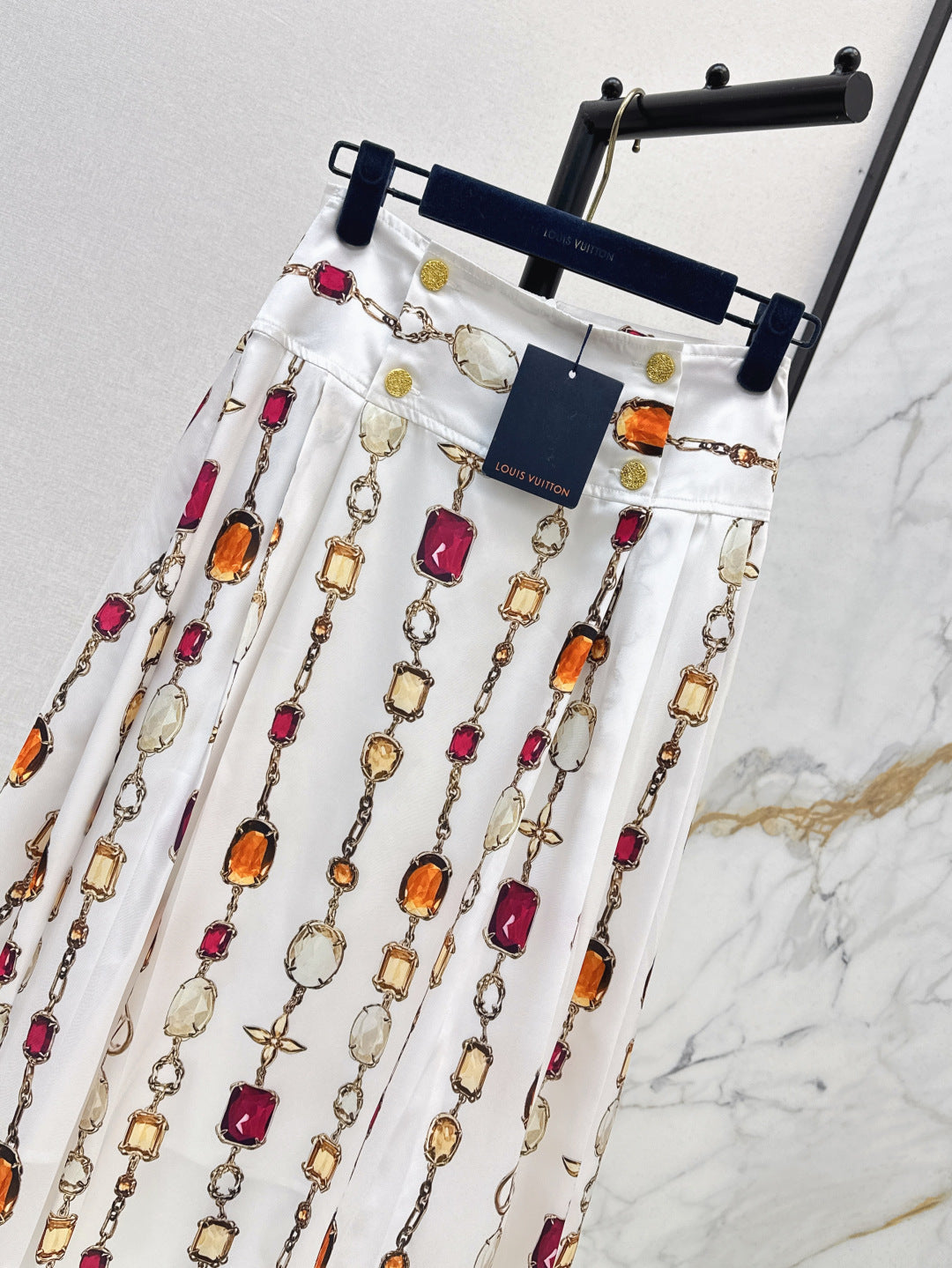 Louis 25ss print skirt