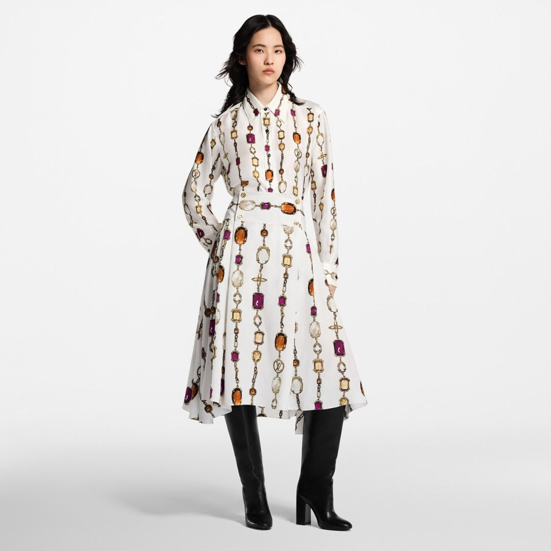 Louis 25ss print skirt