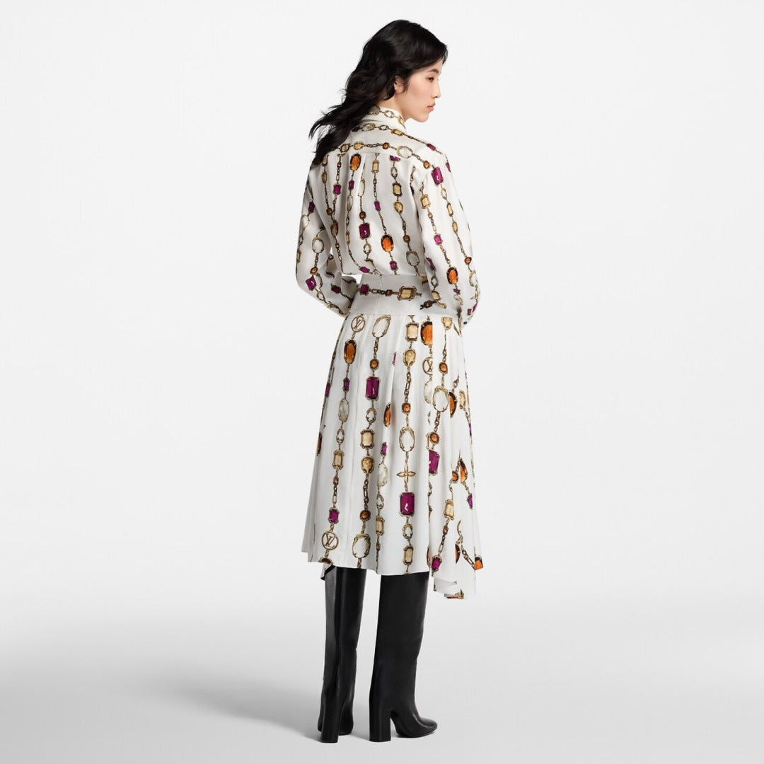 Louis 25ss print skirt