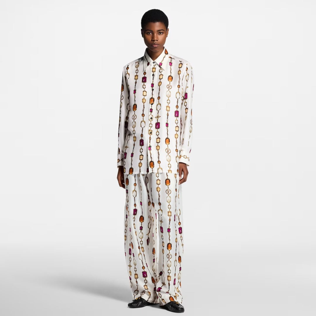 Louis 25ss print pants