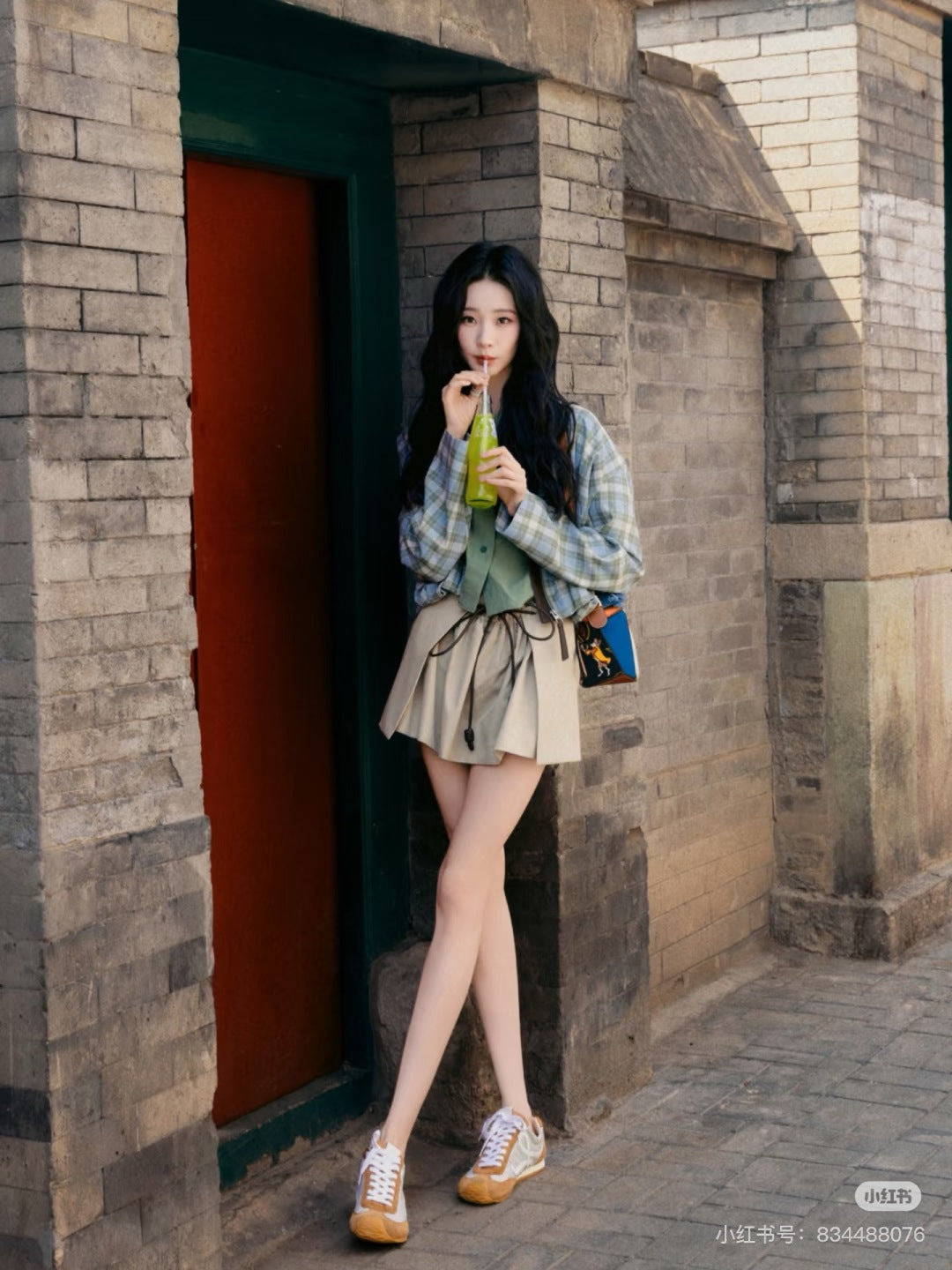 Loe 25ss drawstring skirt