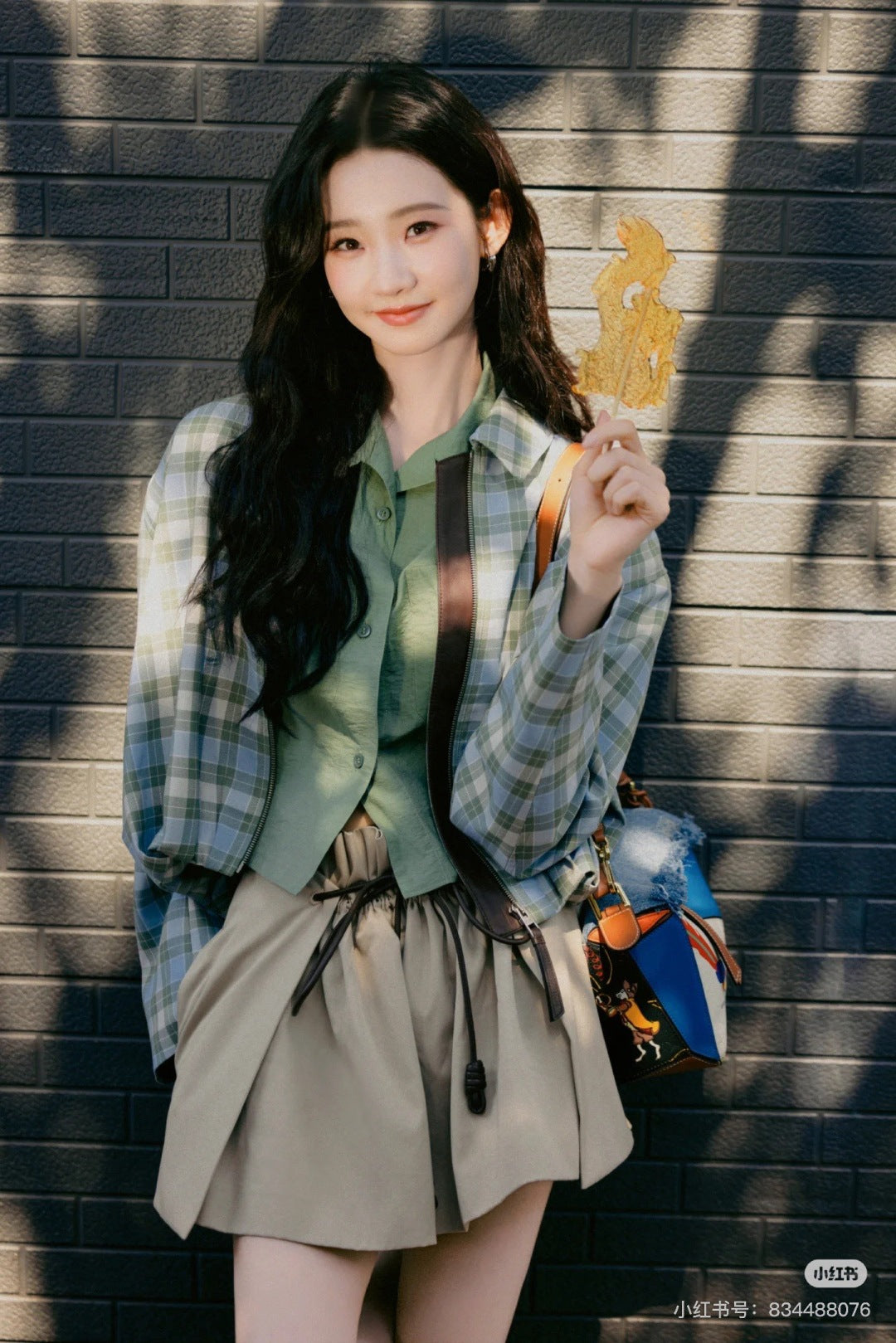 Loe 25ss drawstring skirt