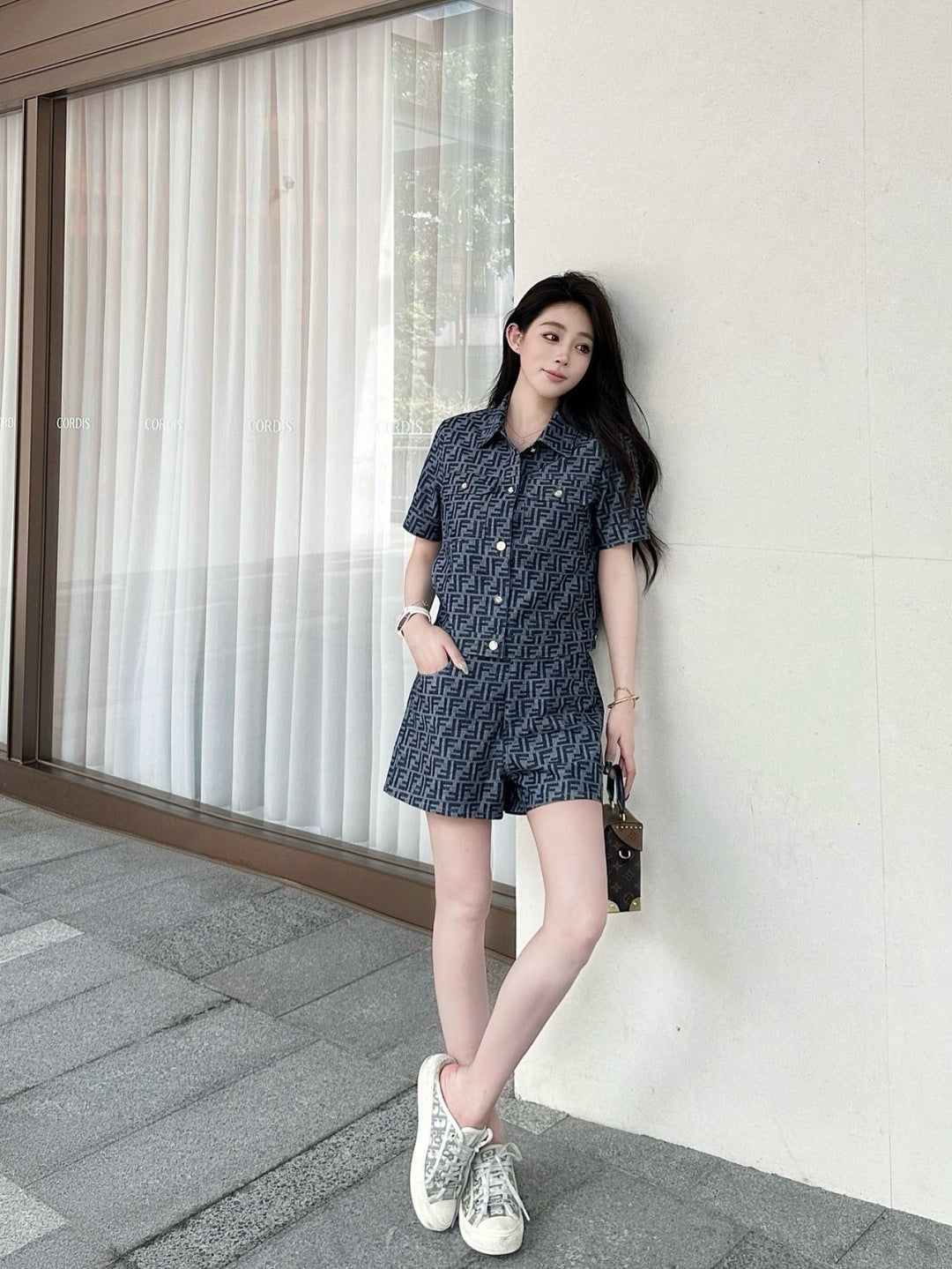 Fend 25ss jacquard suit