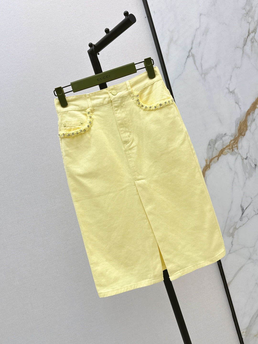 Guc 25ss denim skirt