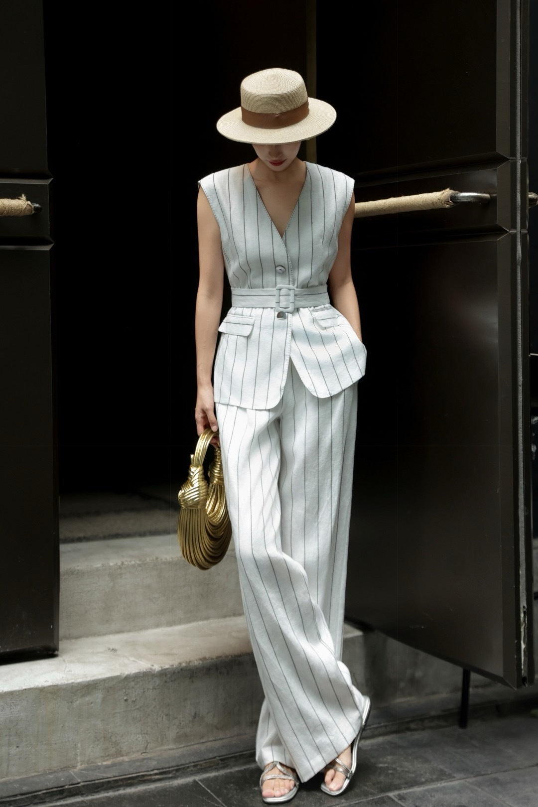 Loro 25ss linen suit