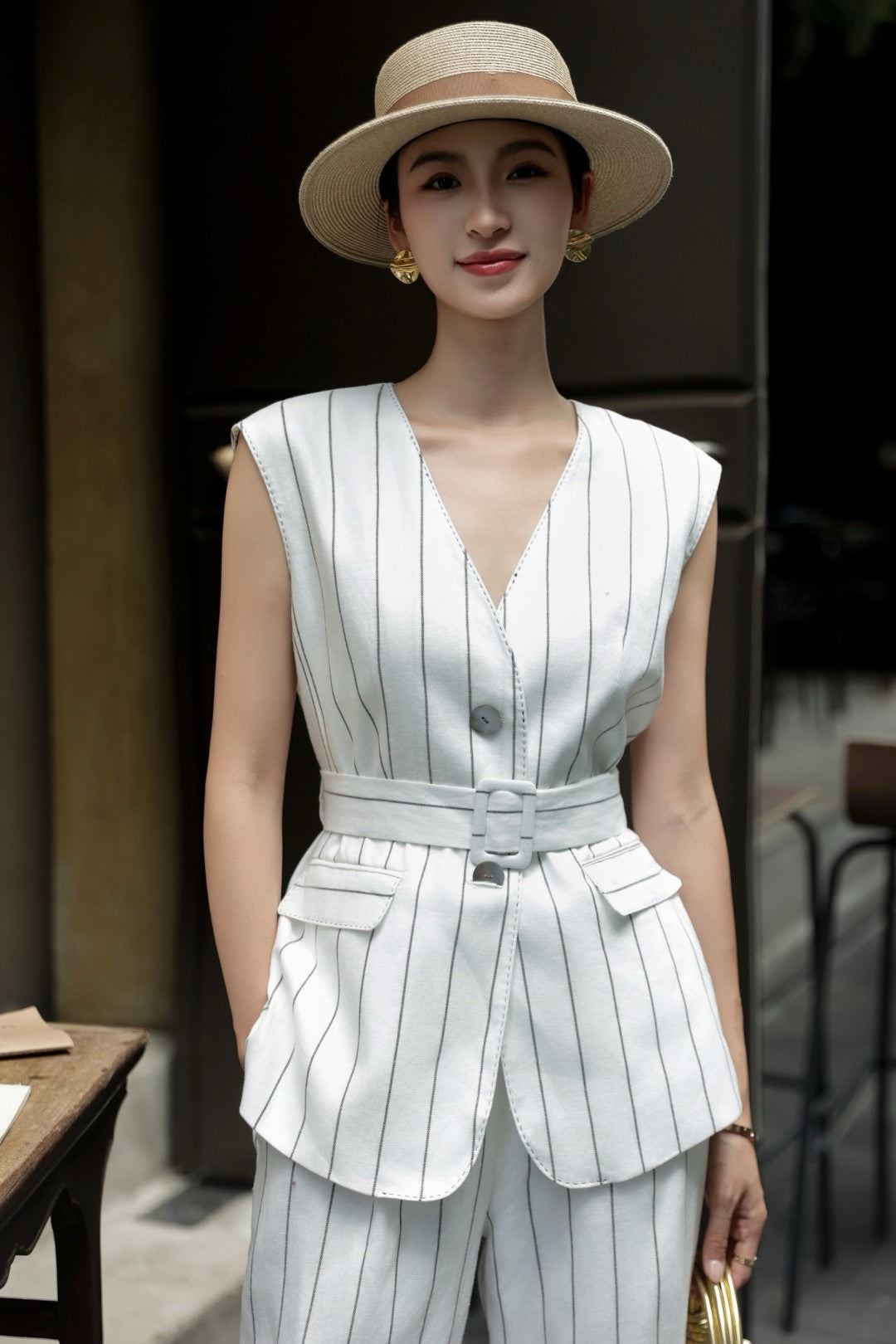 Loro 25ss linen suit