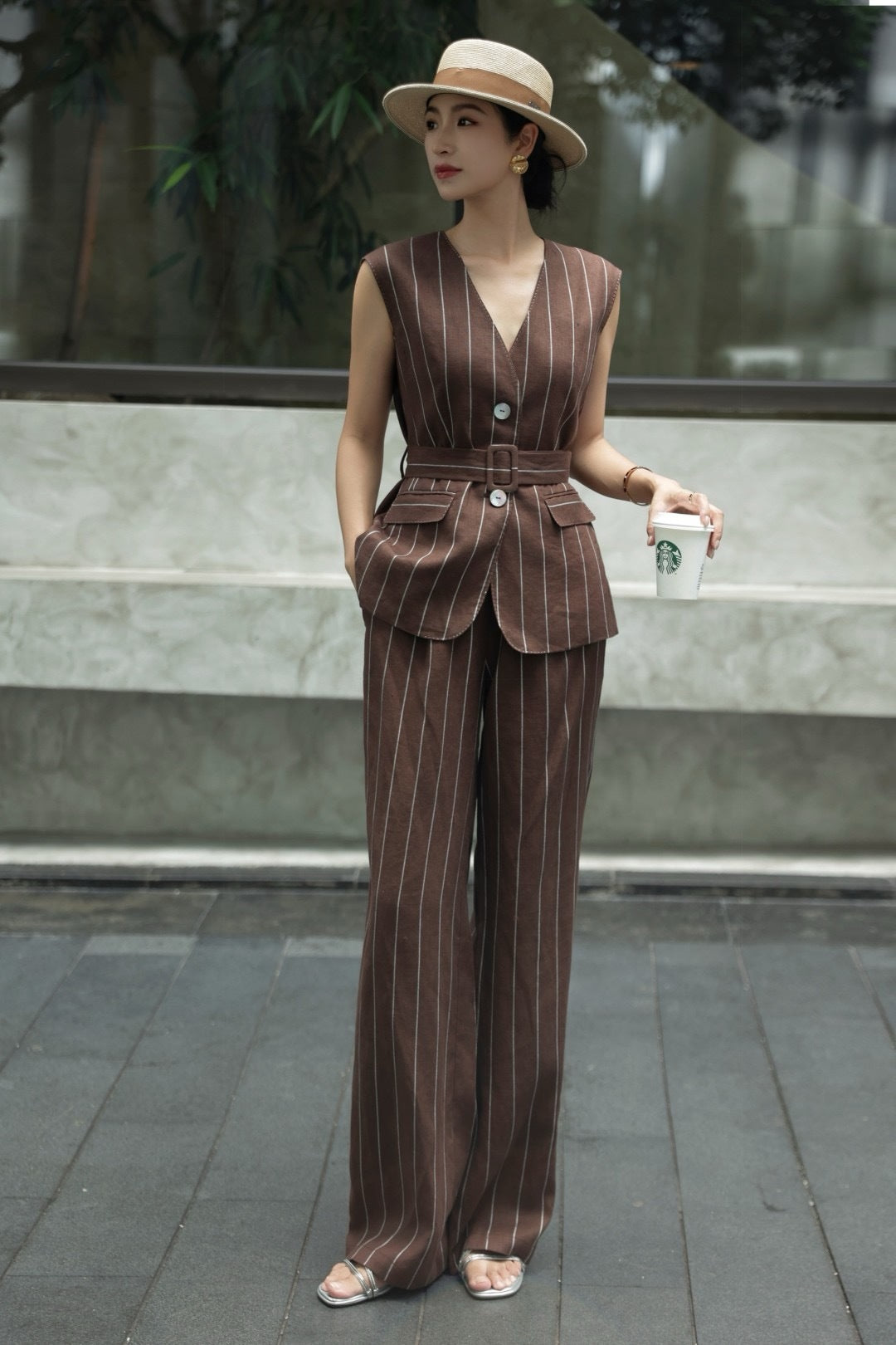 Loro 25ss linen suit
