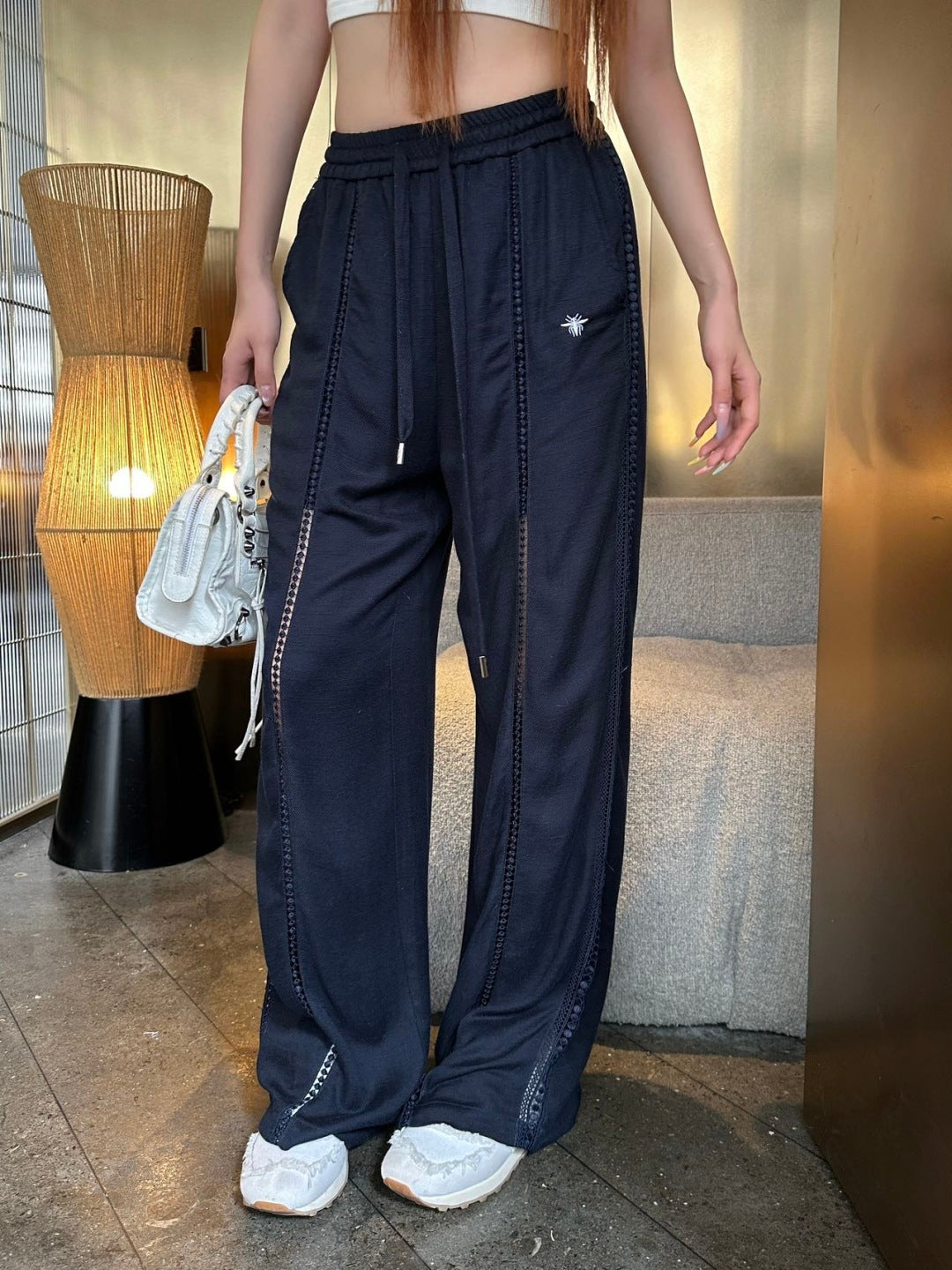 CD 25ss embroidered pants