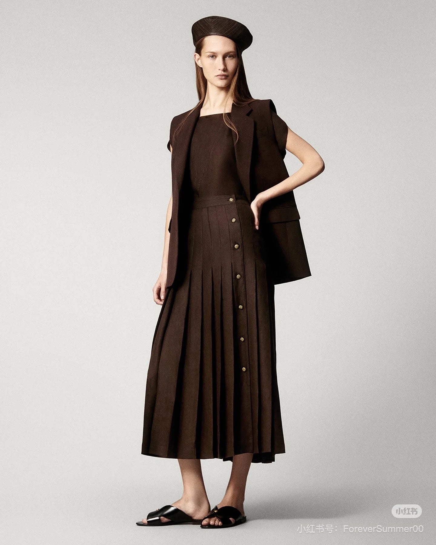 Loro 25ss linen skirt