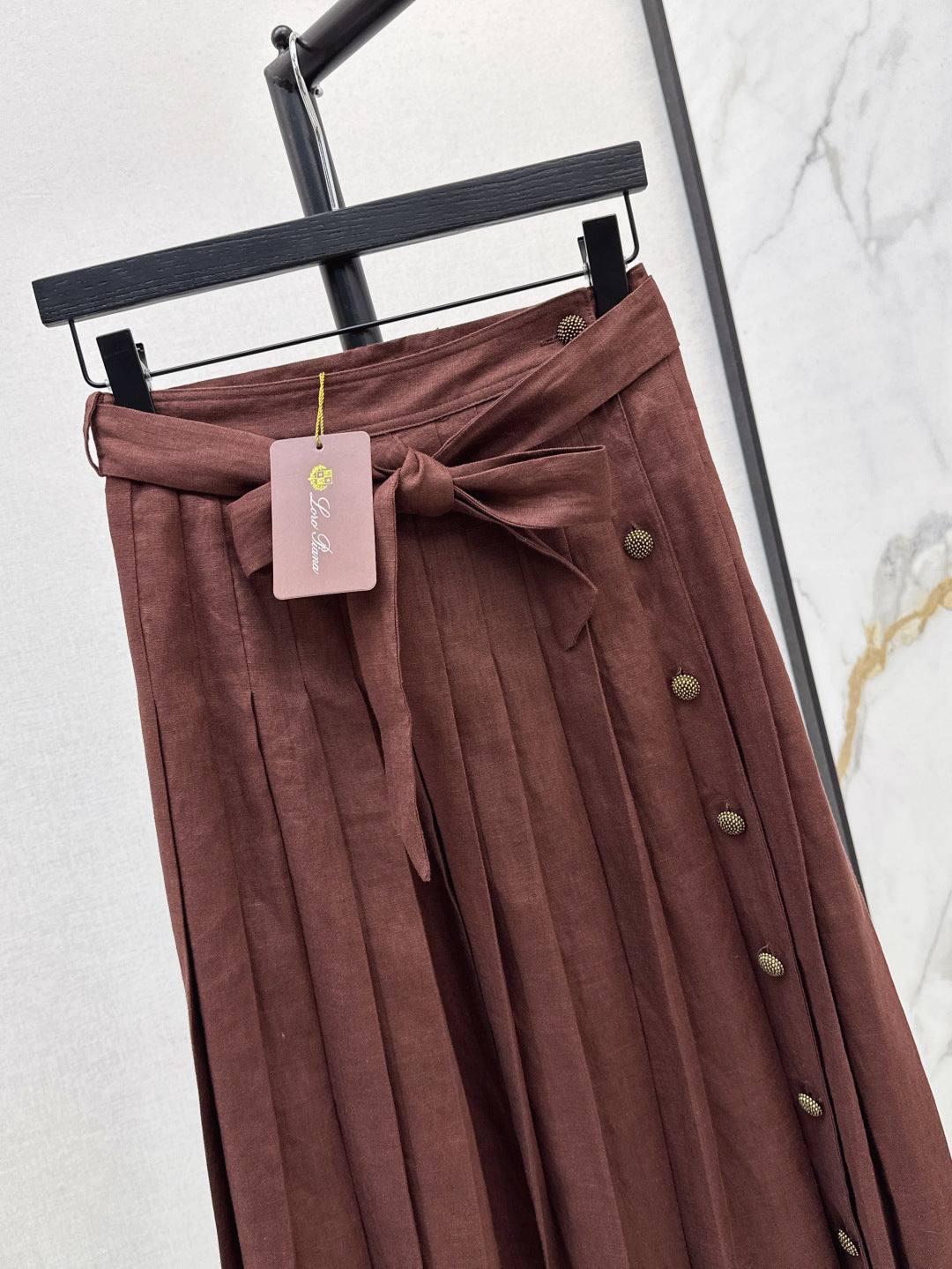 Loro 25ss linen skirt