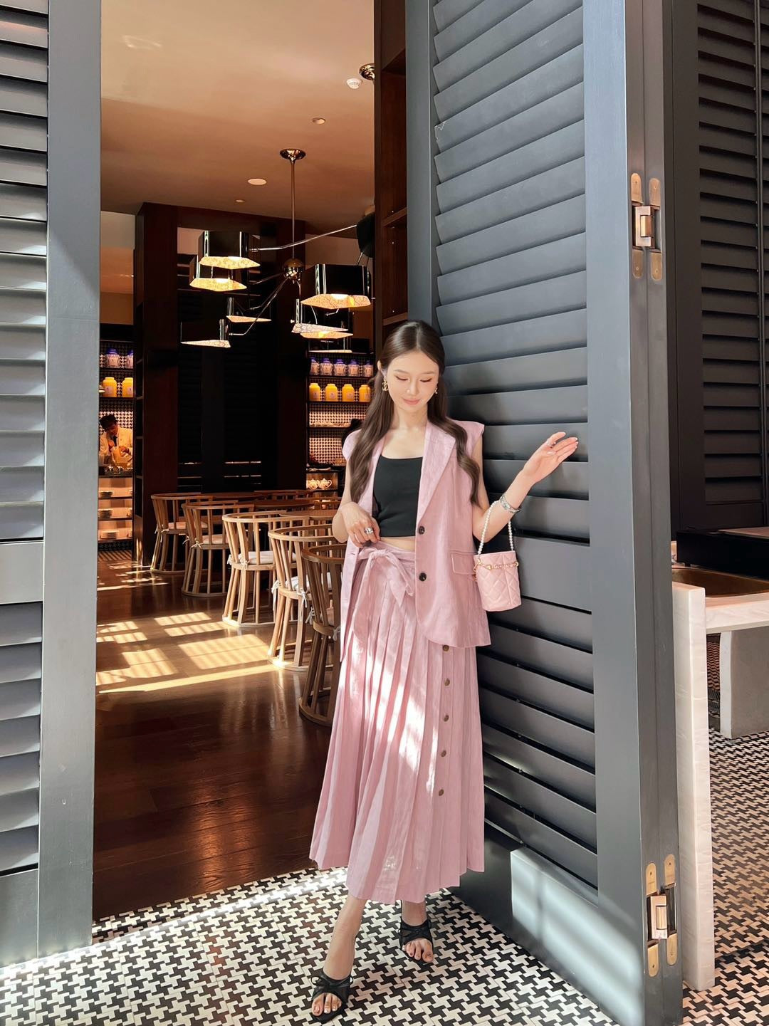 Loro 25ss linen skirt