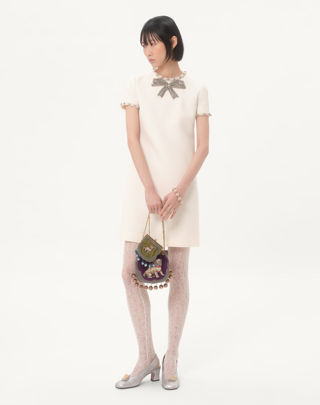 Valen 25ss rhinestone dress
