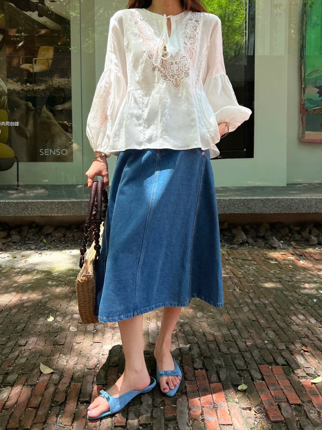 Es 25ss embroidered shirt