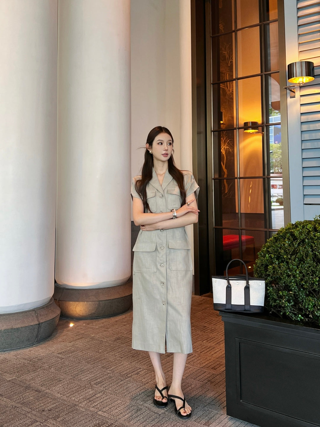 Brun 25ss shirt dress