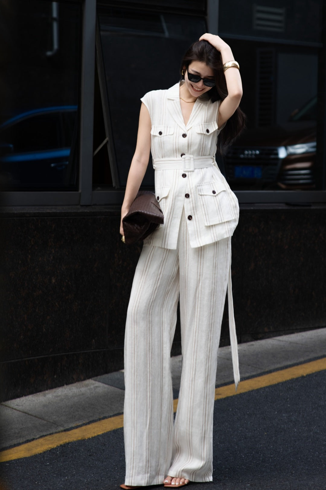 Loro 25ss linen suit