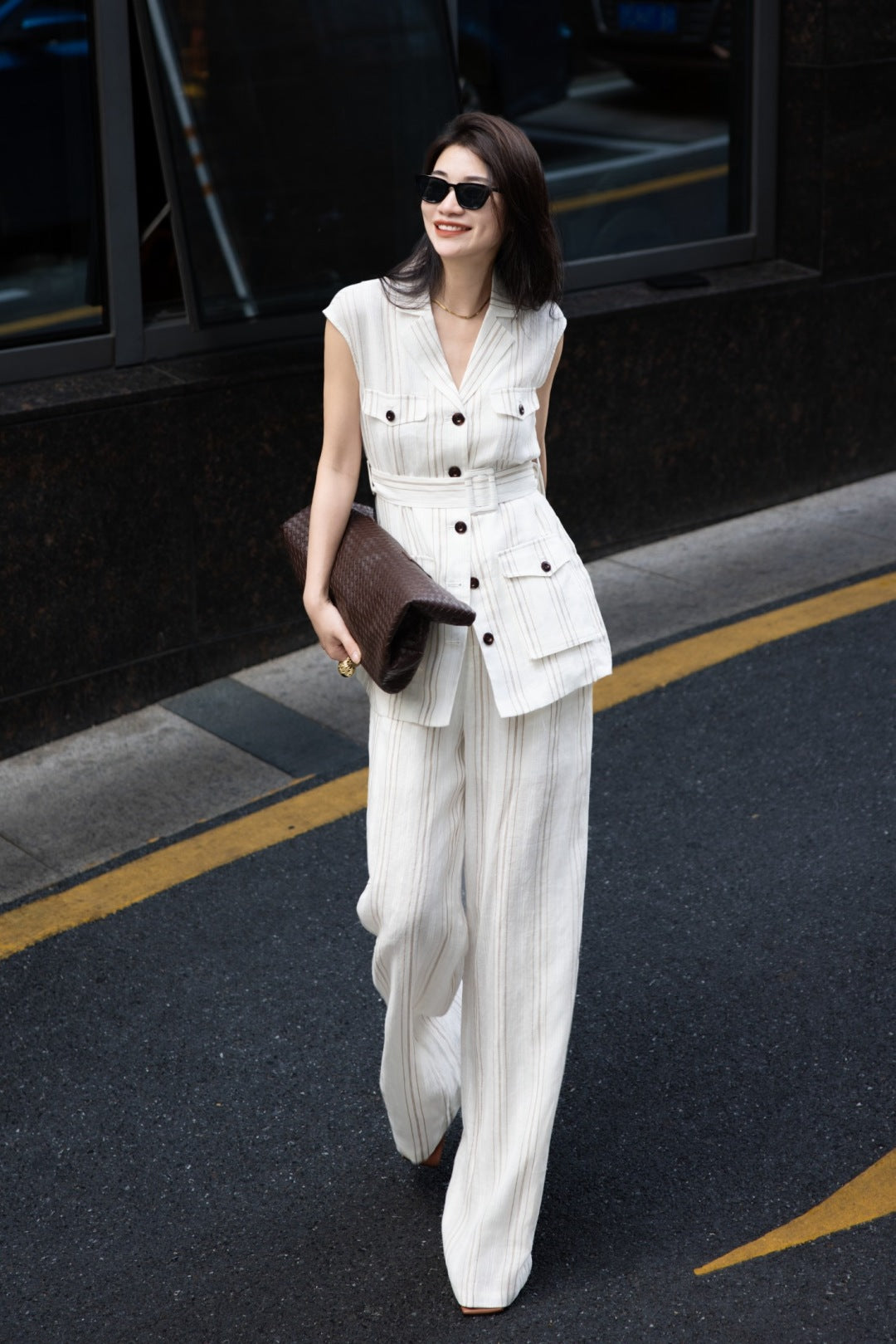 Loro 25ss linen suit