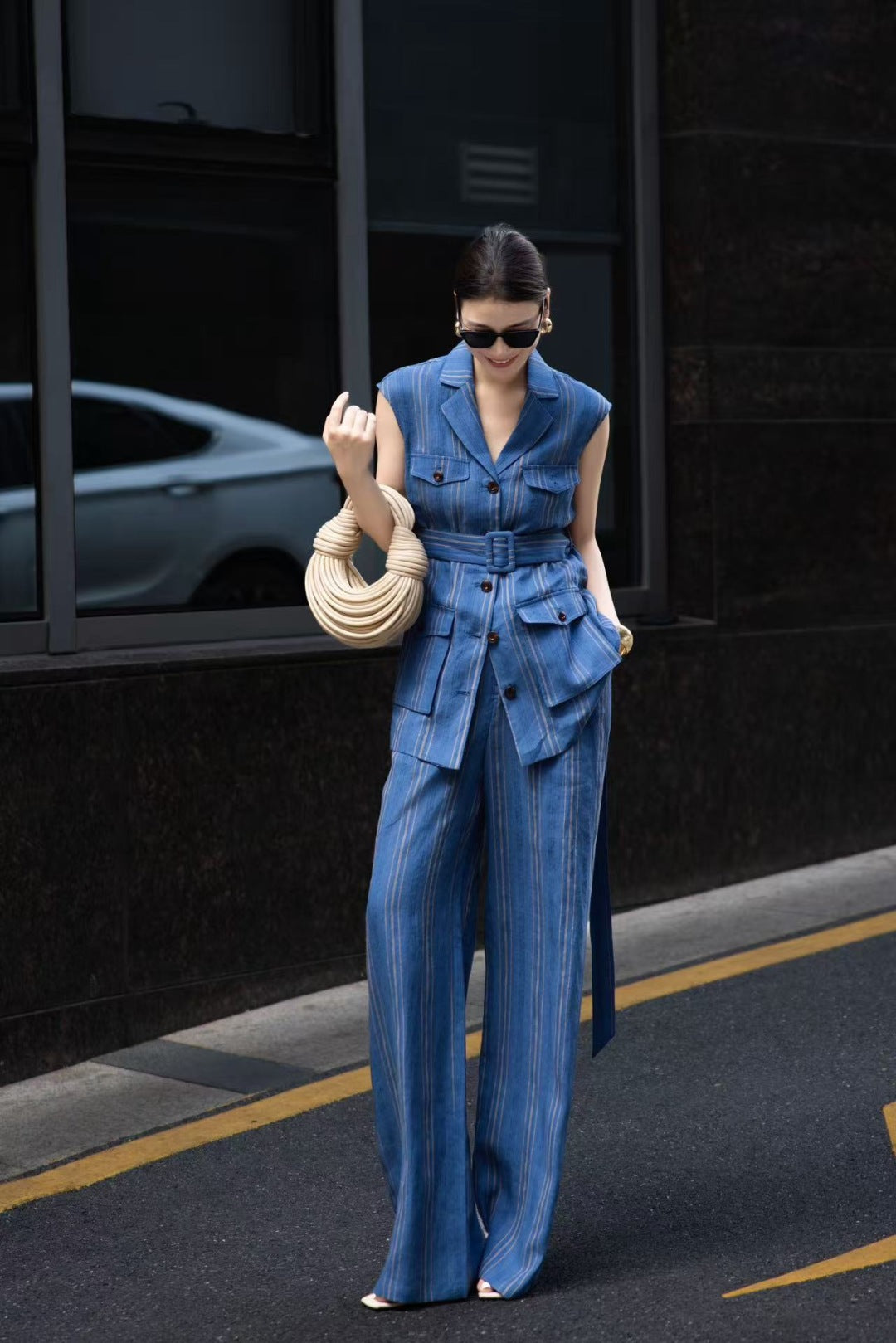Loro 25ss linen suit