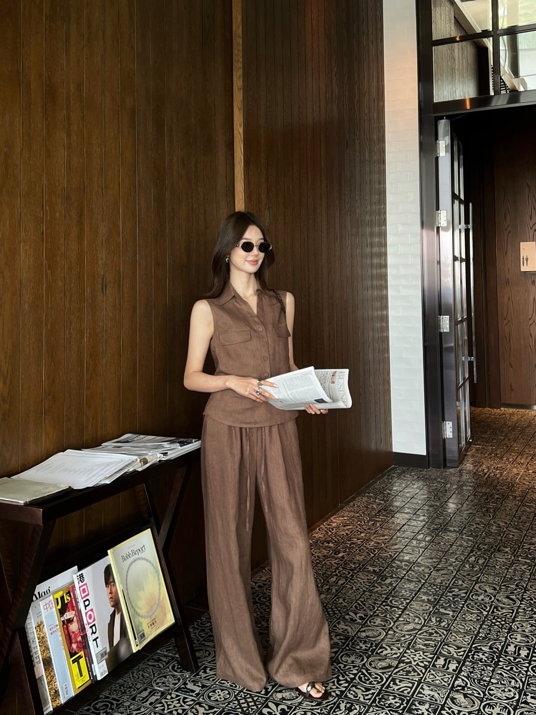 Loro 25ss linen suit