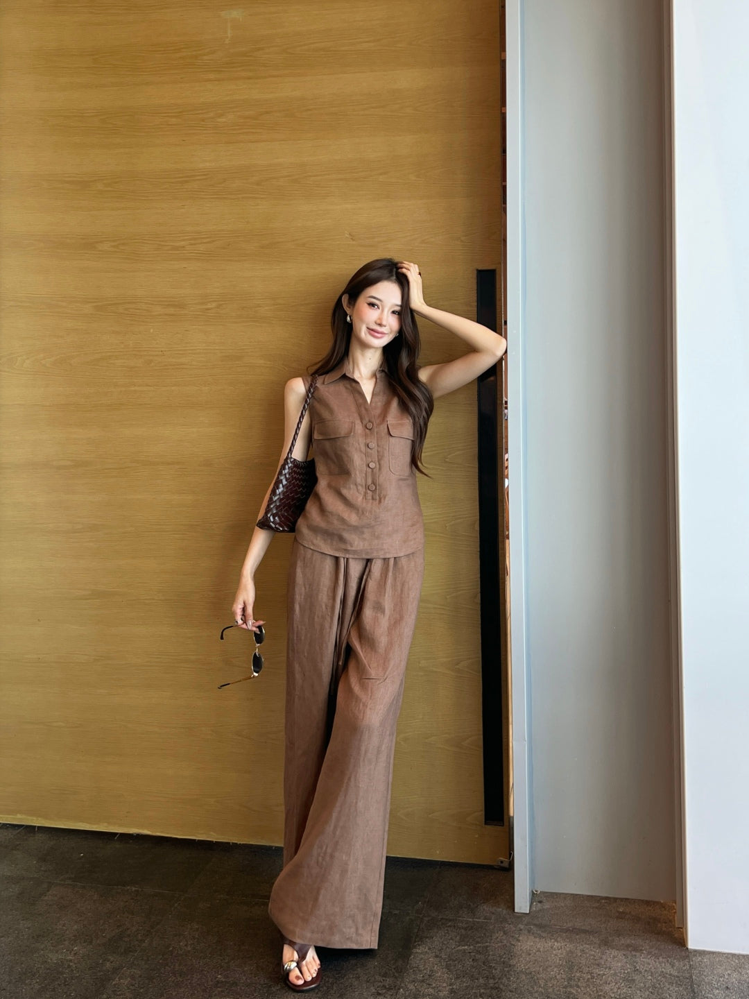 Loro 25ss linen suit