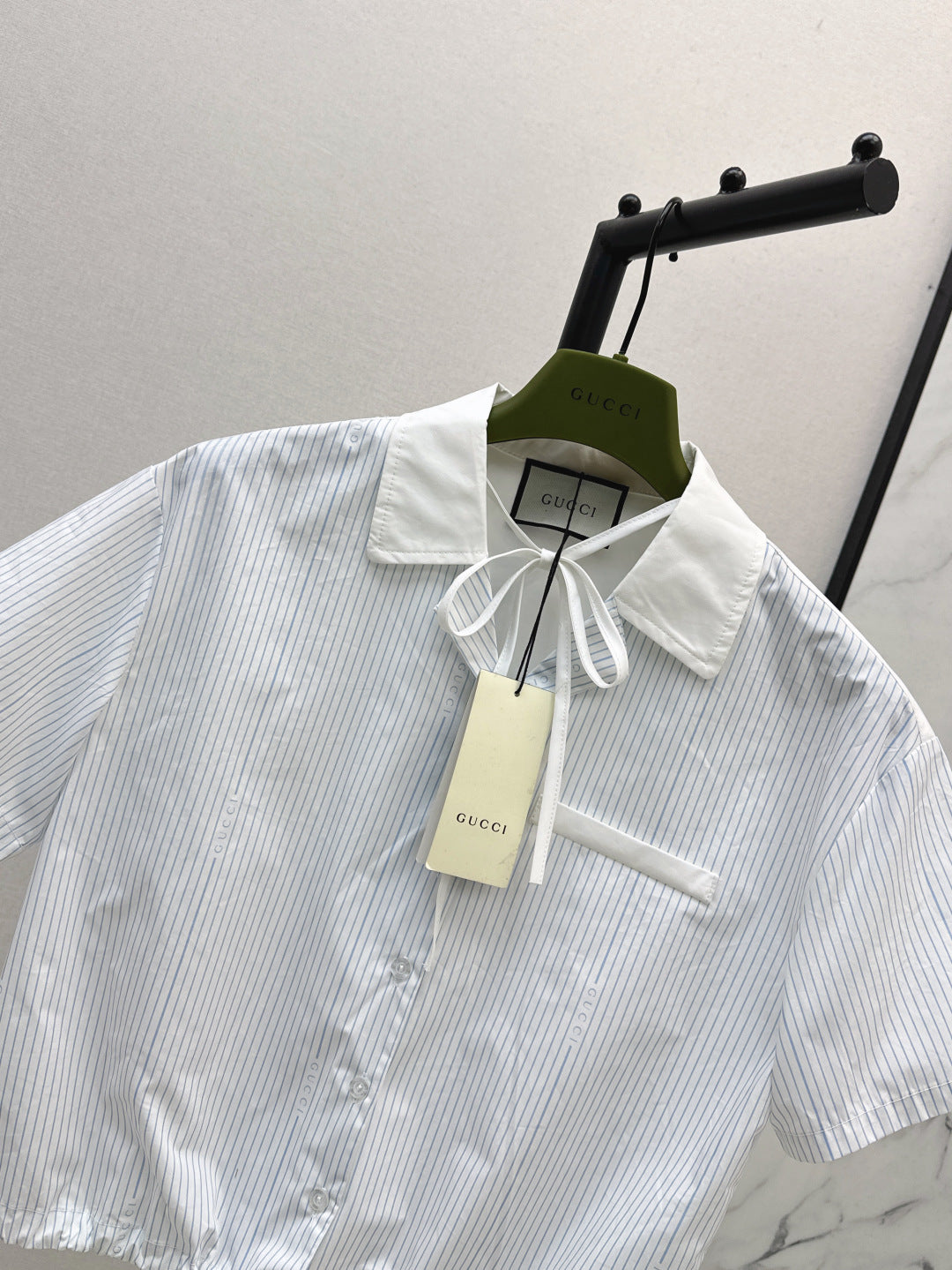 Guc 25ss striped shirt