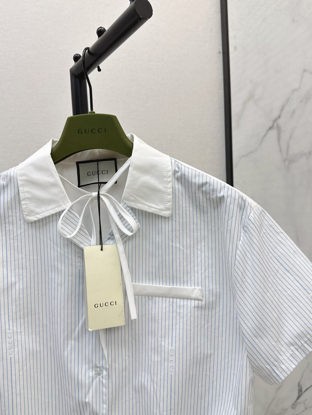 Guc 25ss striped shirt