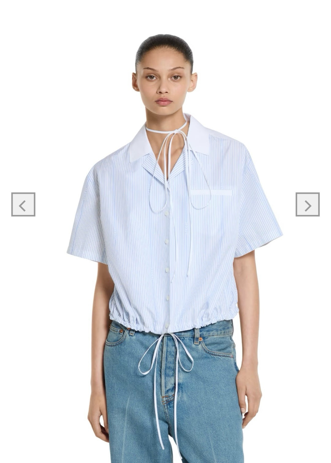 Guc 25ss striped shirt