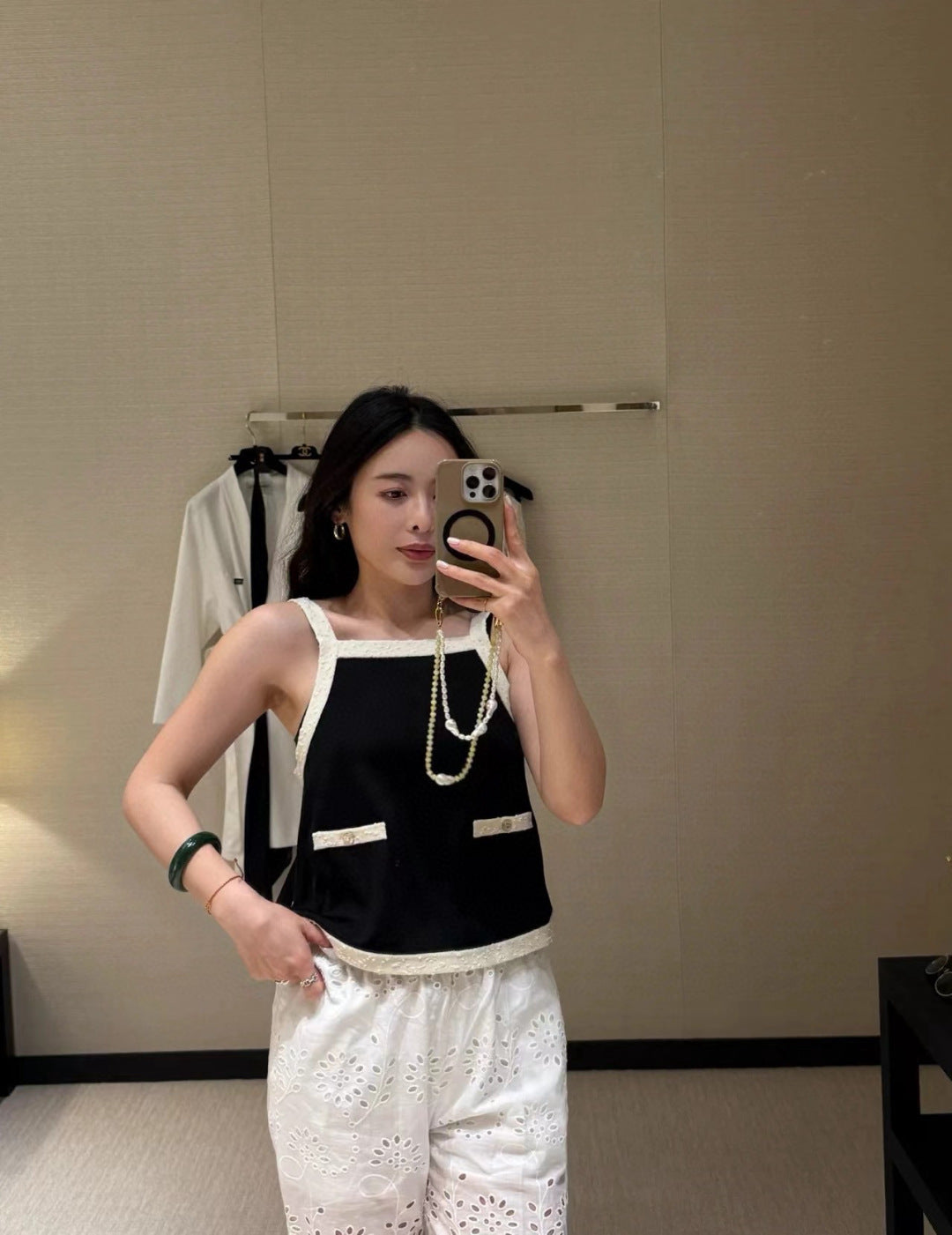 Chan 25ss knit camisole