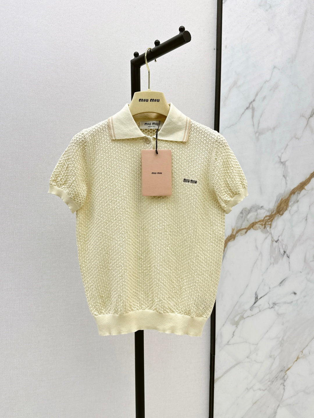 Miu 25ss knit polo