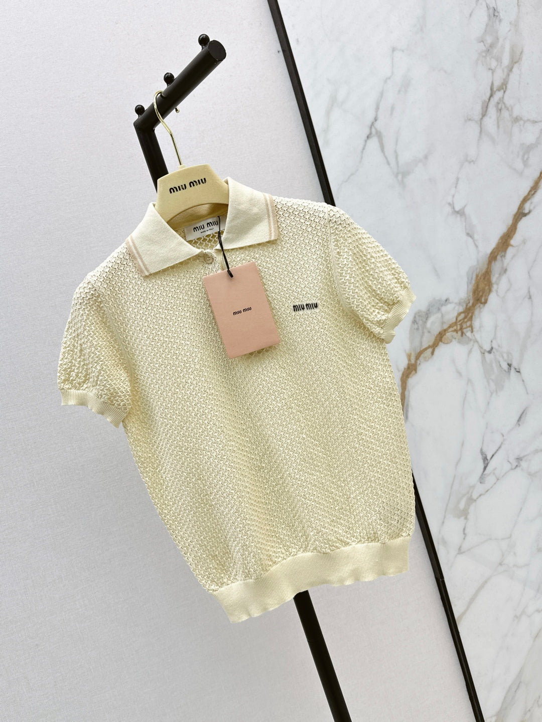 Miu 25ss knit polo