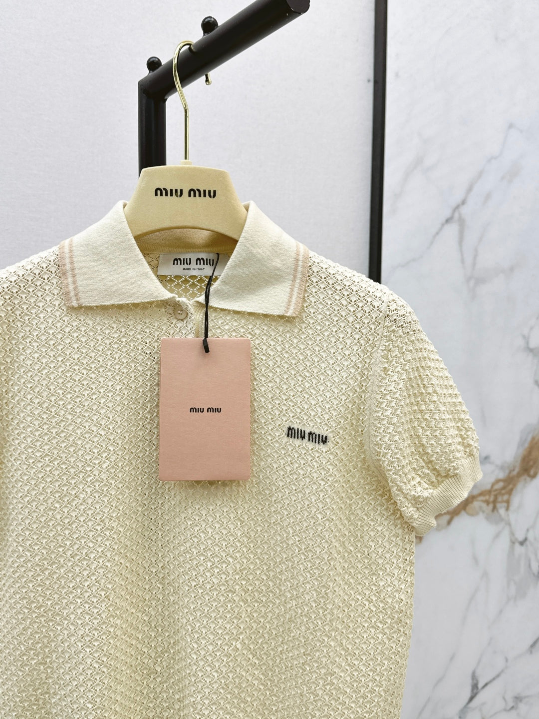 Miu 25ss knit polo