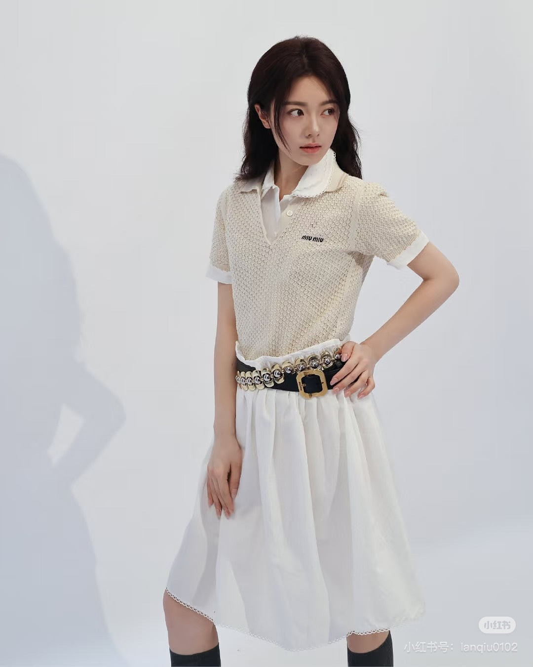 Miu 25ss knit polo
