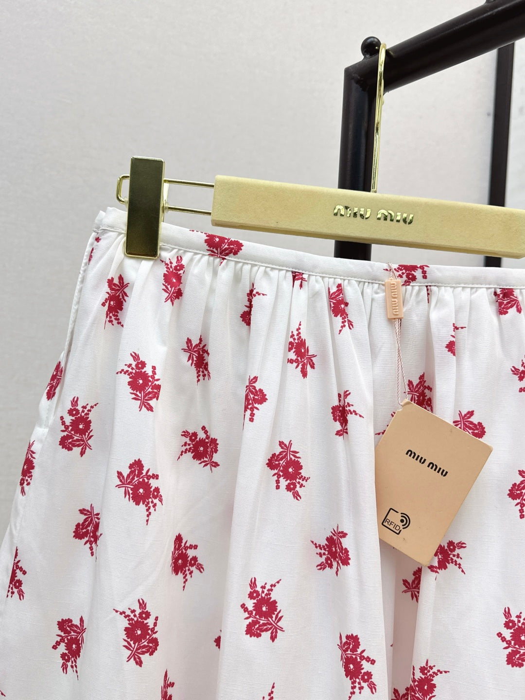 Miu 25ss print skirt