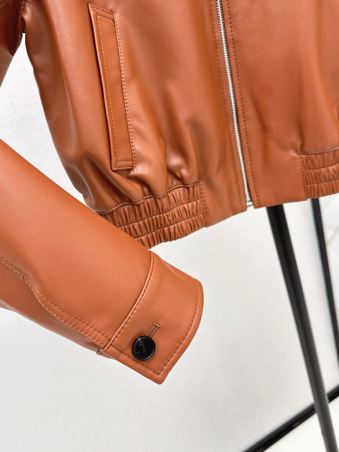 Miu 25ss leather jacket