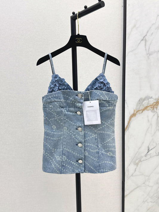 Chan 25ss denim camisole