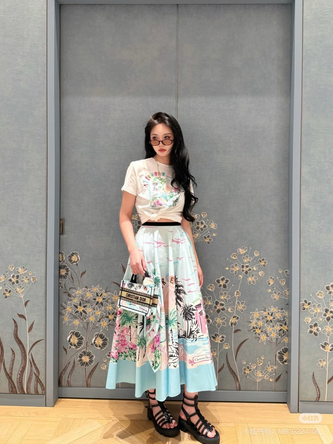 CD 25fw souvenir skirt